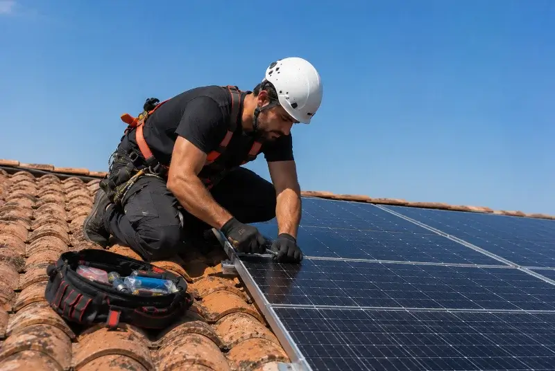 Maintenance et monitoring de panneaux solaires à la Boissière